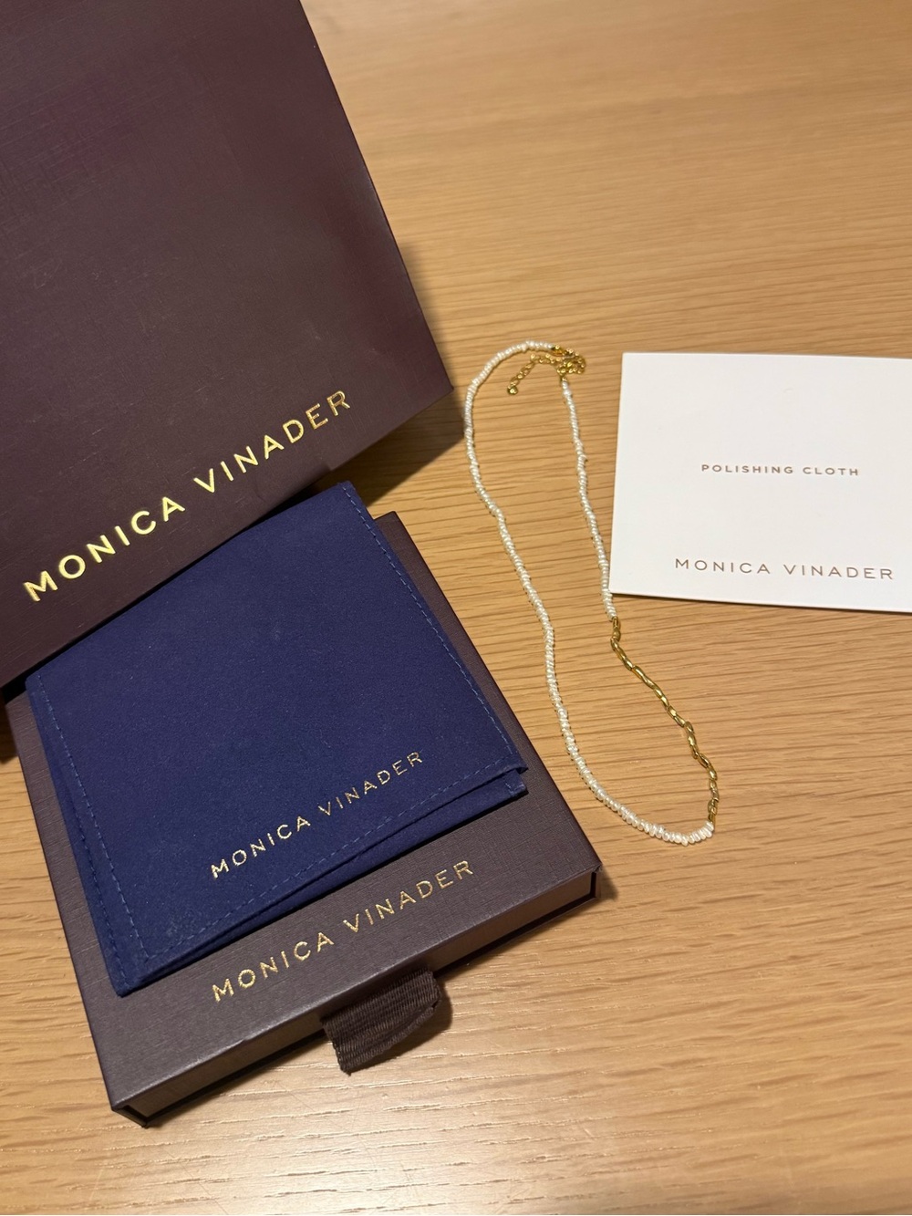 MONICA VINADER Mini Nugget Pearl Necklace